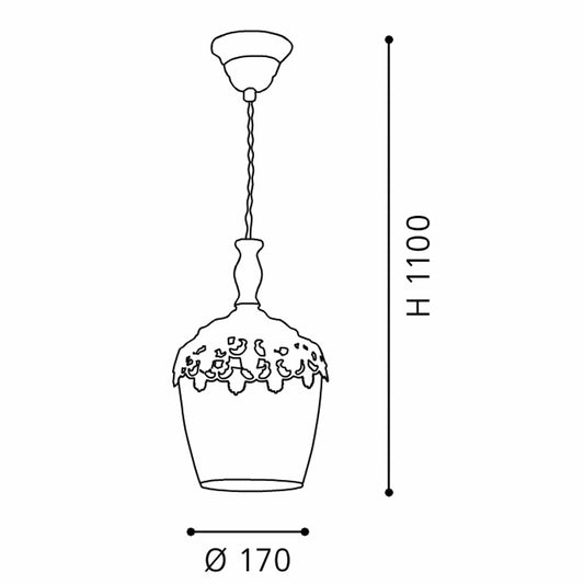 Eglo Sudbury Pendul 1x60W, alb