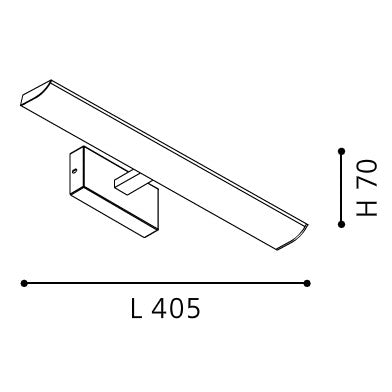 Eglo Tabiano Aplica 2x3.4W, alb/crom
