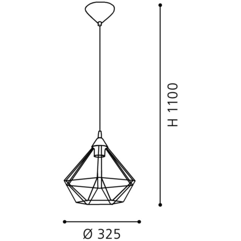 Eglo Tarbes Lustra 1x60W, cupru