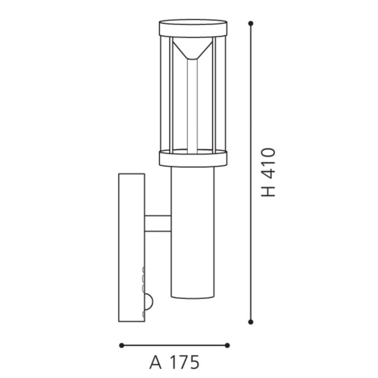 Eglo Trono Stick Aplica cu senzor 1x3W si LED 1X3.7W, inox