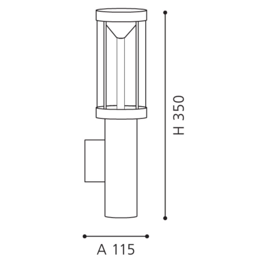Eglo Trono Stick Aplica verticala 1x3W si LED 1X3.7W, inox