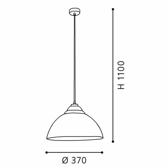 Eglo Truro 2 Pendul 1x60W, cupru