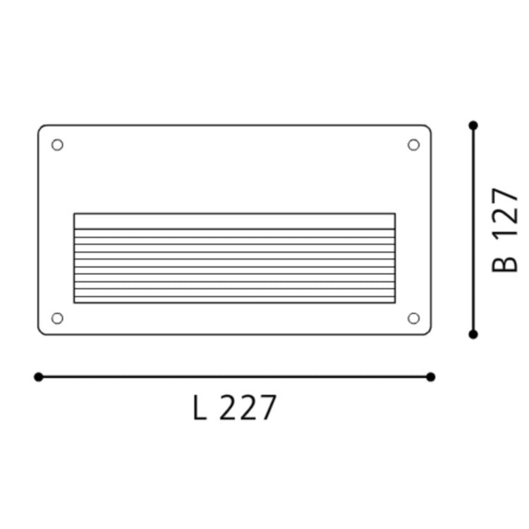 Eglo Zimba Lampa dreptunghiulara incastrata 1x60W, E14, argintiu