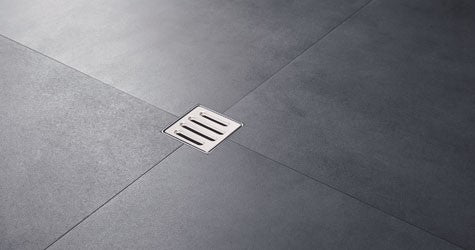 Sifon pardoseala Geberit CleanLine H6 cm, cu gratar inox integrat