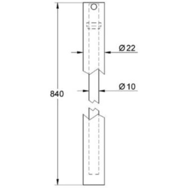 Grohe Extensie bara dus, minus 15 cm fata de original