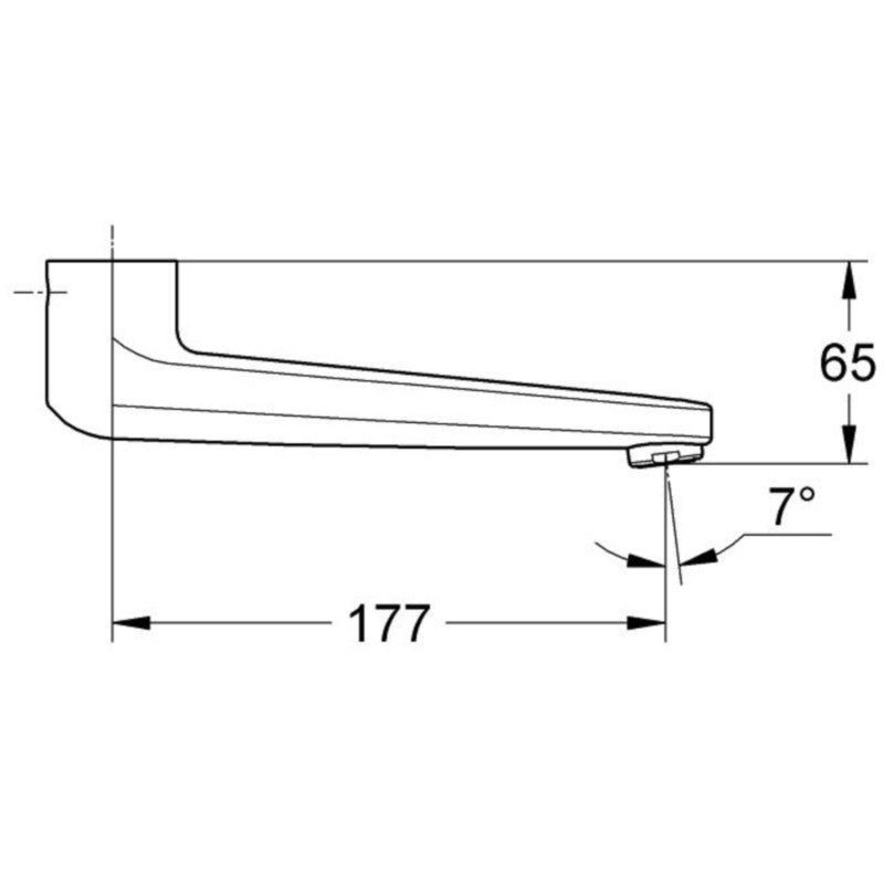 Grohe Grohtherm 2000 Special Pipa lavoar 177 mm