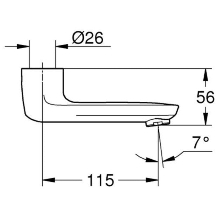 Grohe Grohtherm Special Pipa baterie lavoar 12 cm
