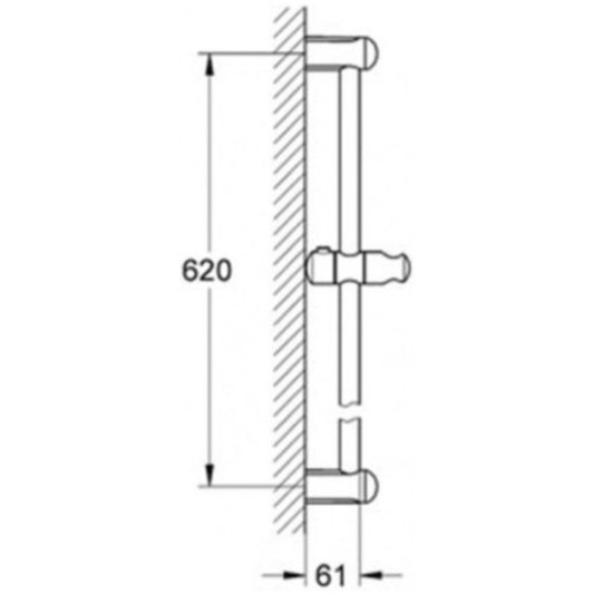 Grohe New Tempesta Bara de dus 60 cm