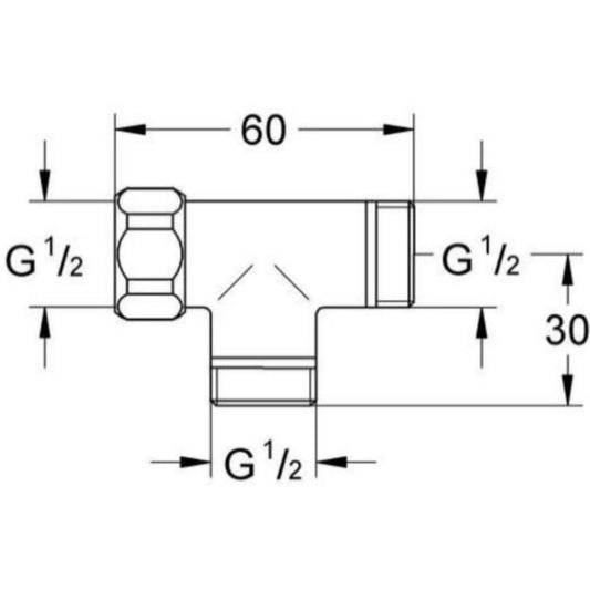 Grohe Relexa Racord in T