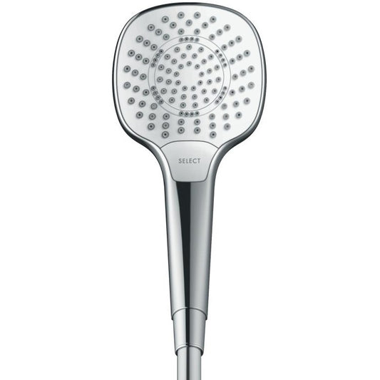 Para dus Hansgrohe Croma Select E Multi EcoSmart, alb/crom