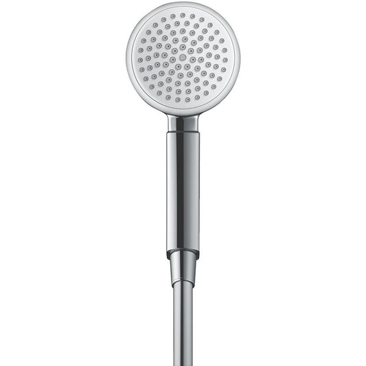 Hansgrohe Crometta 100 1jet Porter Set dus cu suport, furtun 125 cm, alb/crom