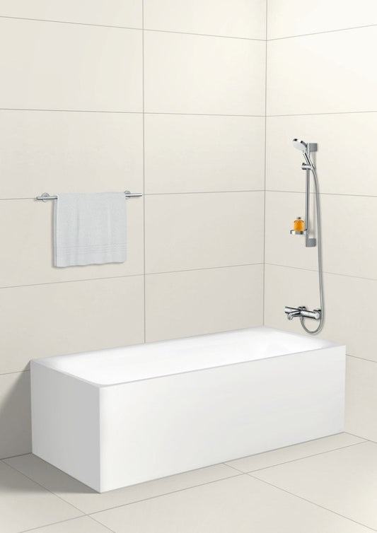 Hansgrohe Crometta 1jet Set dus cu bara 65 cm, alb/crom