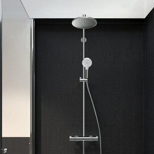 Coloana dus cu baterie si termostat Hansgrohe Crometta S 240 1jet