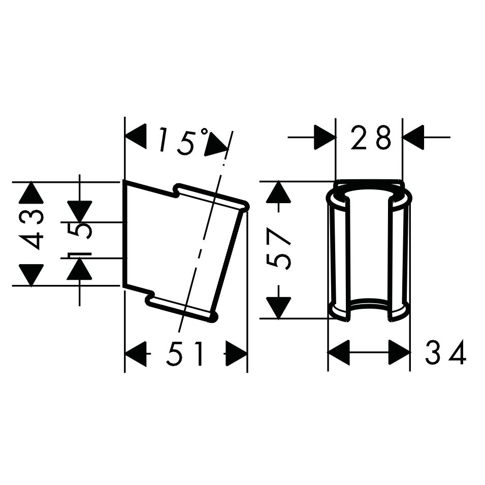 Hansgrohe Porter Classic Suport fix para de dus