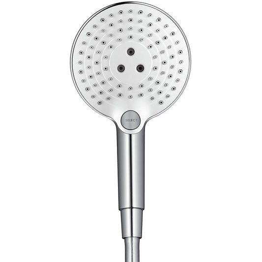 Para dus Hansgrohe Raindance Select S 120 3jet EcoSmart, alb/crom
