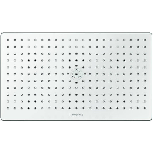Palarie dus fix Hansgrohe Rainmaker Select 460 1jet, cu brat orizontal 46 cm, alb/crom