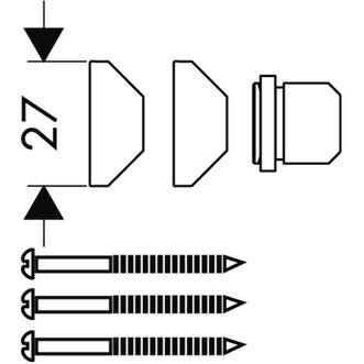 Hansgrohe Set de fixare pentru colt