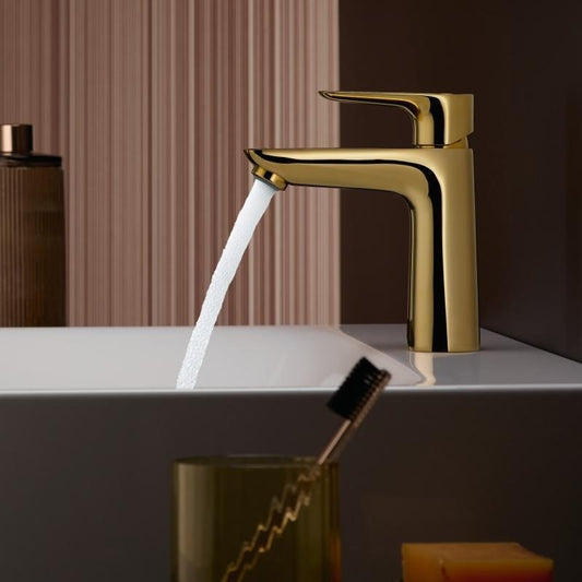 Baterie chiuveta baie aurie Hansgrohe Talis E 110 Cold Start