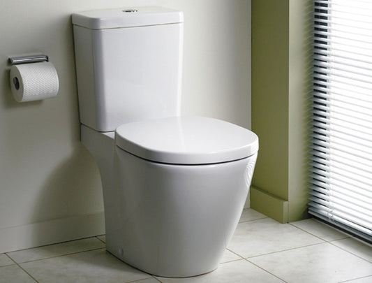 Set promo Vas WC pe pardoseala cu rezervor aparent si capac Ideal Standard Connect 36x66 cm evacuare orizontala