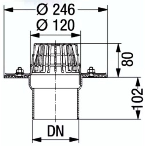 Kessel Sifon exterior pentru terasa
