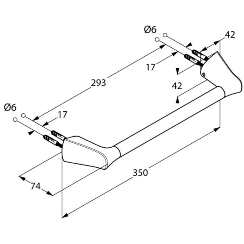 Kludi Amba Suport prosop baie tip bara 35 cm