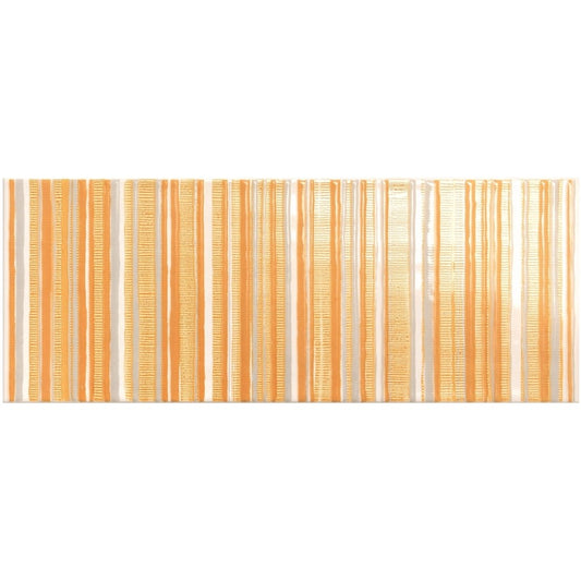 Decor interior portocaliu 20x50 cm, Marazzi Cloud Lines Curry