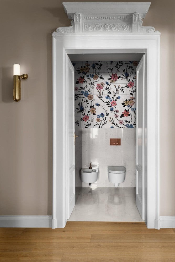 Decor interior alb 45x60 cm, Marazzi Rice Garden Modulo A