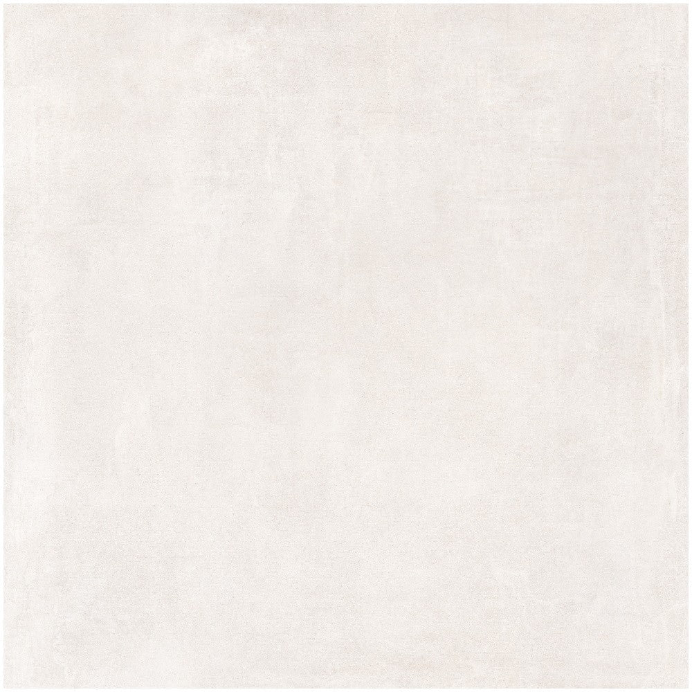 Gresie interior portelanata rectificata alba 120x120 cm, Marazzi Cementum Ash