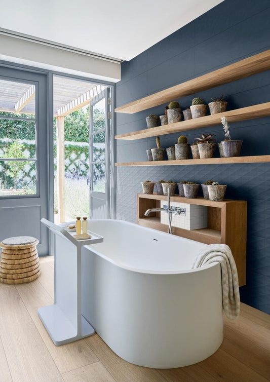 Faianta baie / bucatarie albastra 25x76 cm, Marazzi Chill Blue