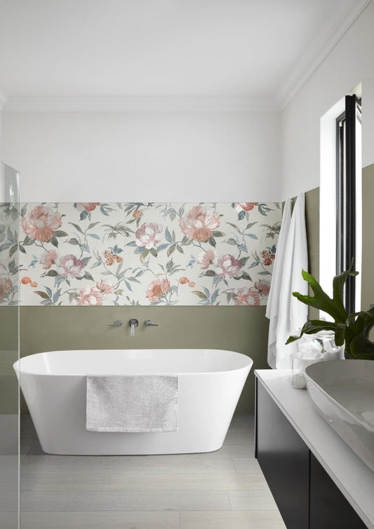 Faianta baie / bucatarie rectificata gri 40x120 cm, Marazzi Momenti Salvia