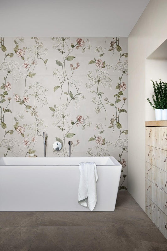 Faianta baie / bucatarie rectificata alba 60x180 cm, Marazzi White Deco White