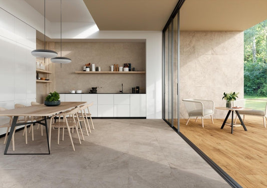 Faianta baie / bucatarie rectificata gri 30x90 cm, Marazzi Alba Greige