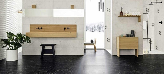 Gresie exterior / interior portelanata rectificata antracit 60x60 cm, Marazzi Allmarble Saint Laurent