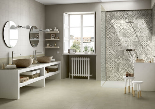 Gresie interior portelanata rectificata bej 30x60 cm, Marazzi Block Beige