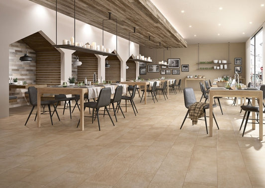 Gresie interior portelanata rectificata bej 60x60 cm, Marazzi Clays Sand
