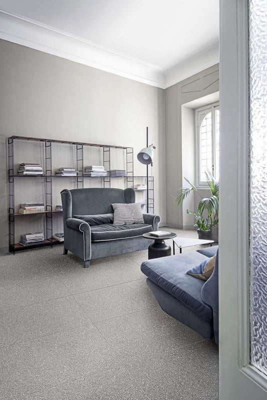 Gresie exterior / interior portelanata rectificata gri 60x120 cm, Marazzi Pinch Dark Grey