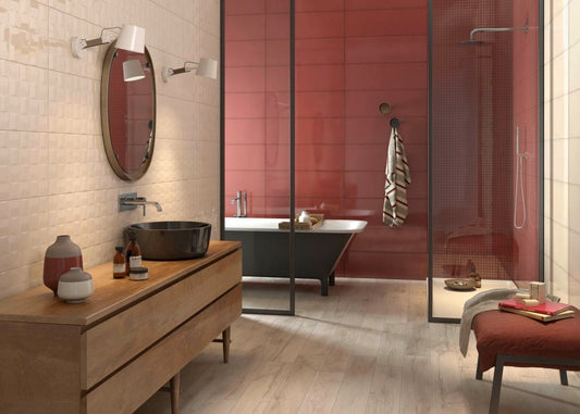 Faianta baie / bucatarie crem 25x76 cm, Marazzi Pottery Champagne