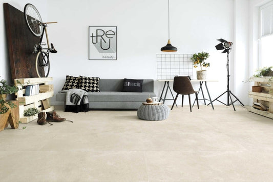 Gresie exterior / interior portelanata rectificata crem 30x60 cm, Marazzi Stream Ivory