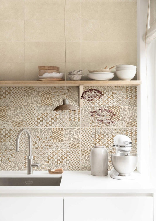 Decor interior multicolor 20x50 cm, Marazzi Stream Match Ivory