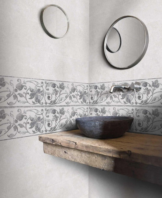 Decor interior multicolor 20x50 cm, Marazzi Stream Reverse White
