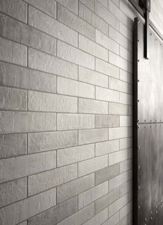 Gresie exterior / interior alba 28x7 cm, Marazzi Terramix Bianco