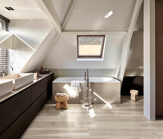 Gresie interior bej 20x120 cm, Marazzi Treverkmore Almond