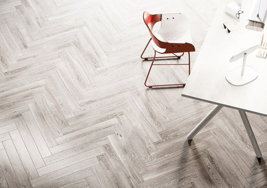 Gresie exterior / interior portelanata alba 10x70 cm, Marazzi Treverkcharme White