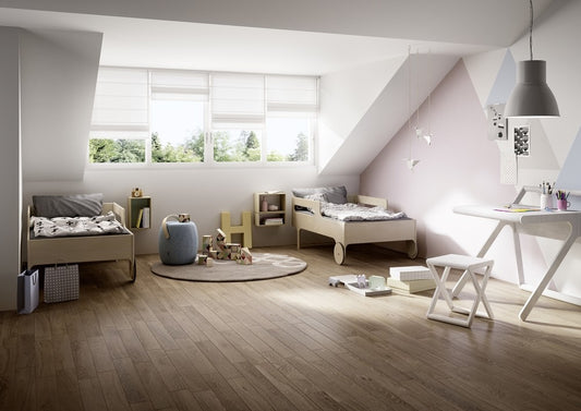 Gresie exterior / interior portelanata maro 10x70 cm, Marazzi Treverkcharme Brown