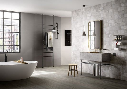 Decor interior gri 40x120 cm, Marazzi Materika Grigio