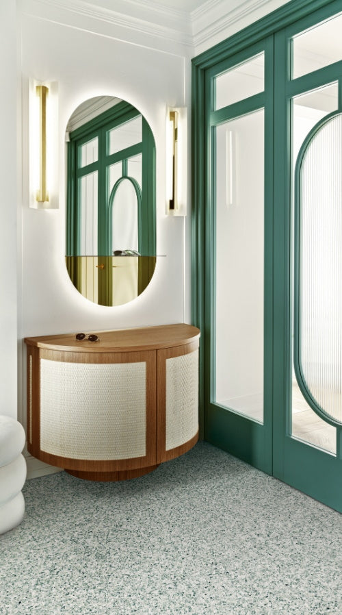 Gresie interior portelanata verde 60x60 cm, Marazzi Frammento Micro