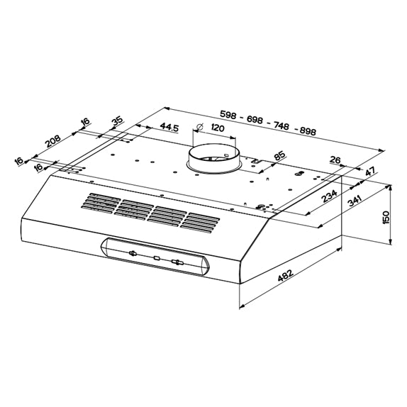 Franke FTT 6322 XS Hota taditionala 60 cm, crom mat