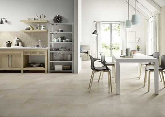 Gresie interior portelanata rectificata maro 60x60 cm, Marazzi Plaster Taupe