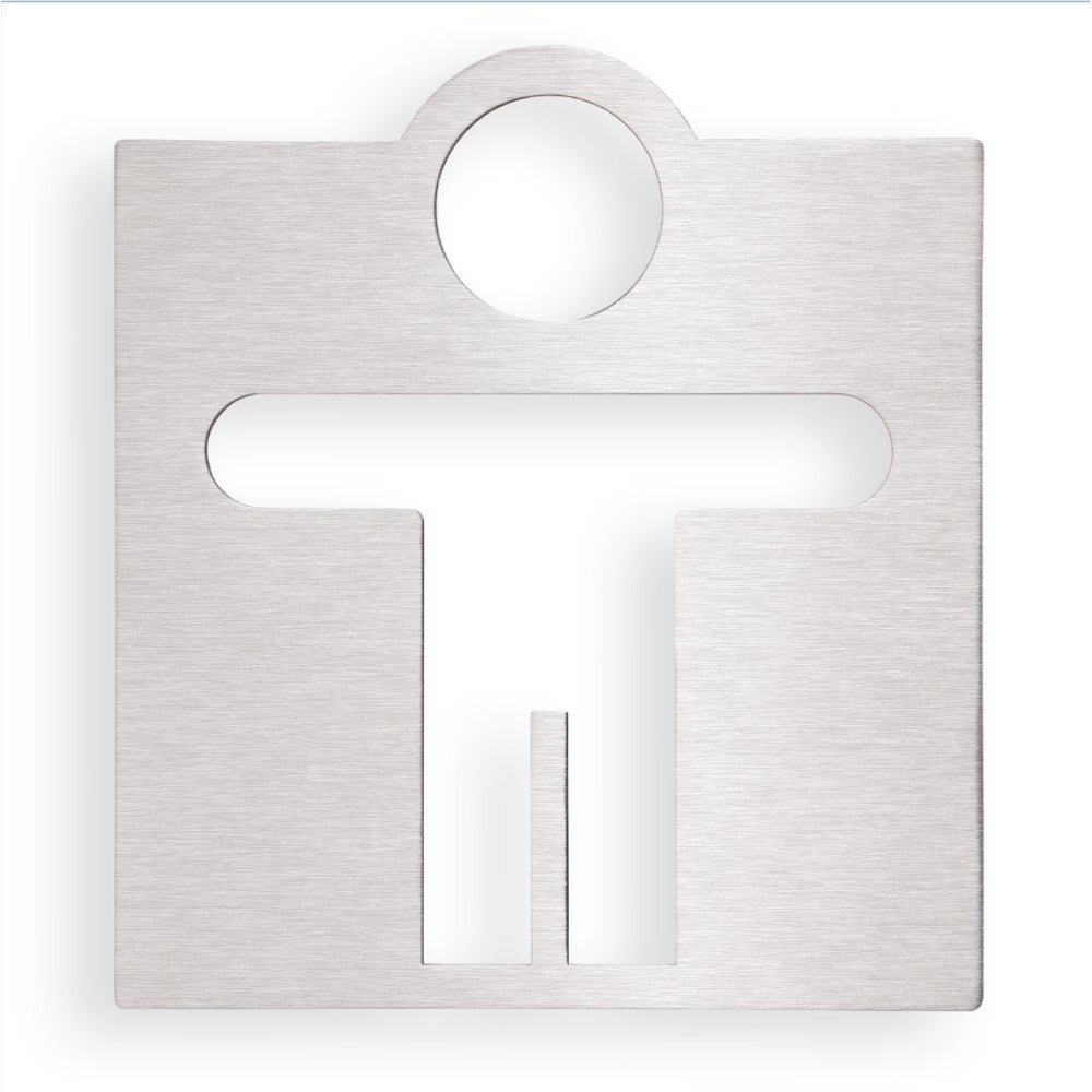 Bemeta Hotel Indicator toaleta pentru barbati, inox mat