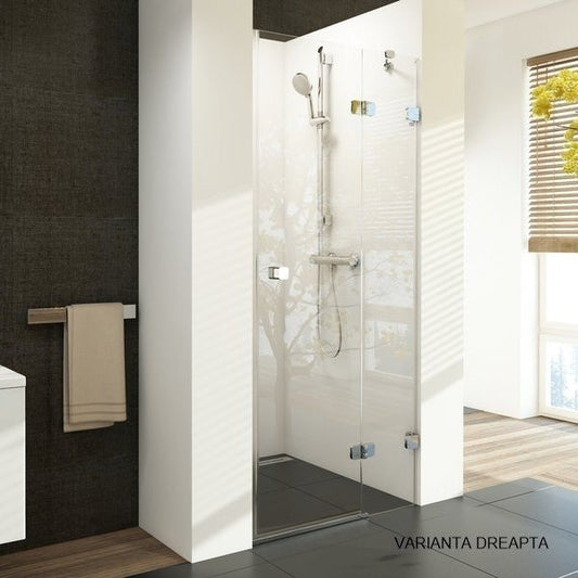 Usa dus batanta Ravak Brilliant BSD2 80xH195 cm, montaj in nisa, varianta dreapta